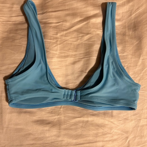 Aerie Blue Scoop Neck Bikini Top - Picture 2 of 4